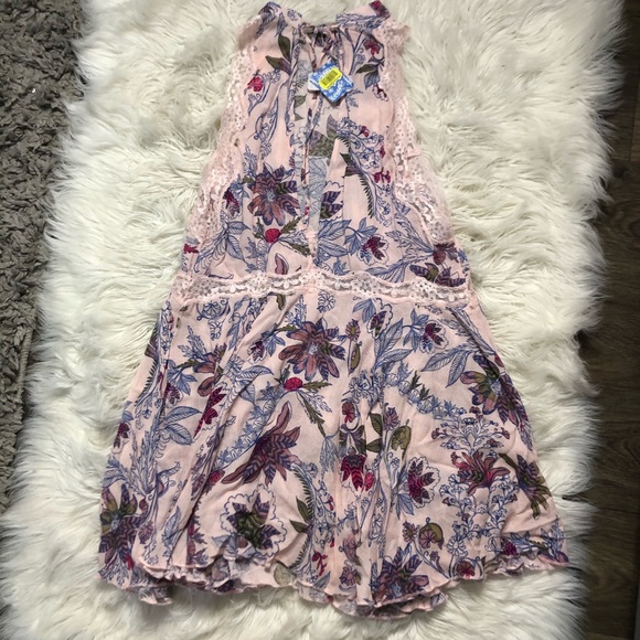 NWT Free People She Moves Floral Mini Dress small - Picture 5 of 6